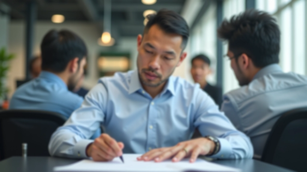 Manager reviewing work with team member showing progress charts and positive feedback