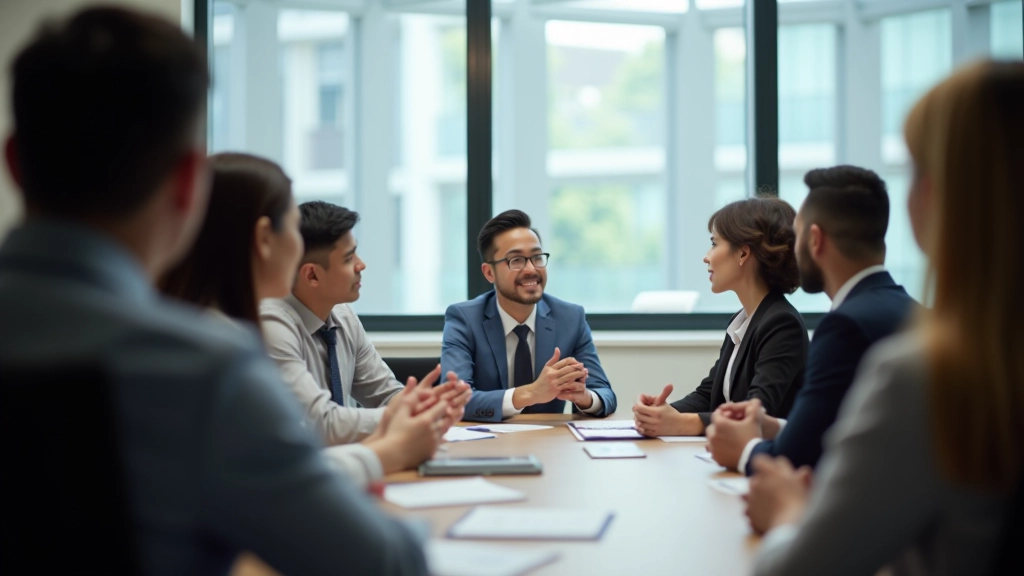 Leadership development workshop with team collaboration in Malaysia