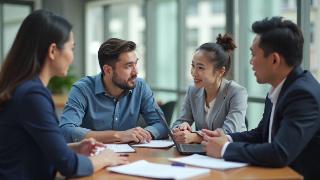 Team members collaborating actively during strategy session with whiteboards and notes visible